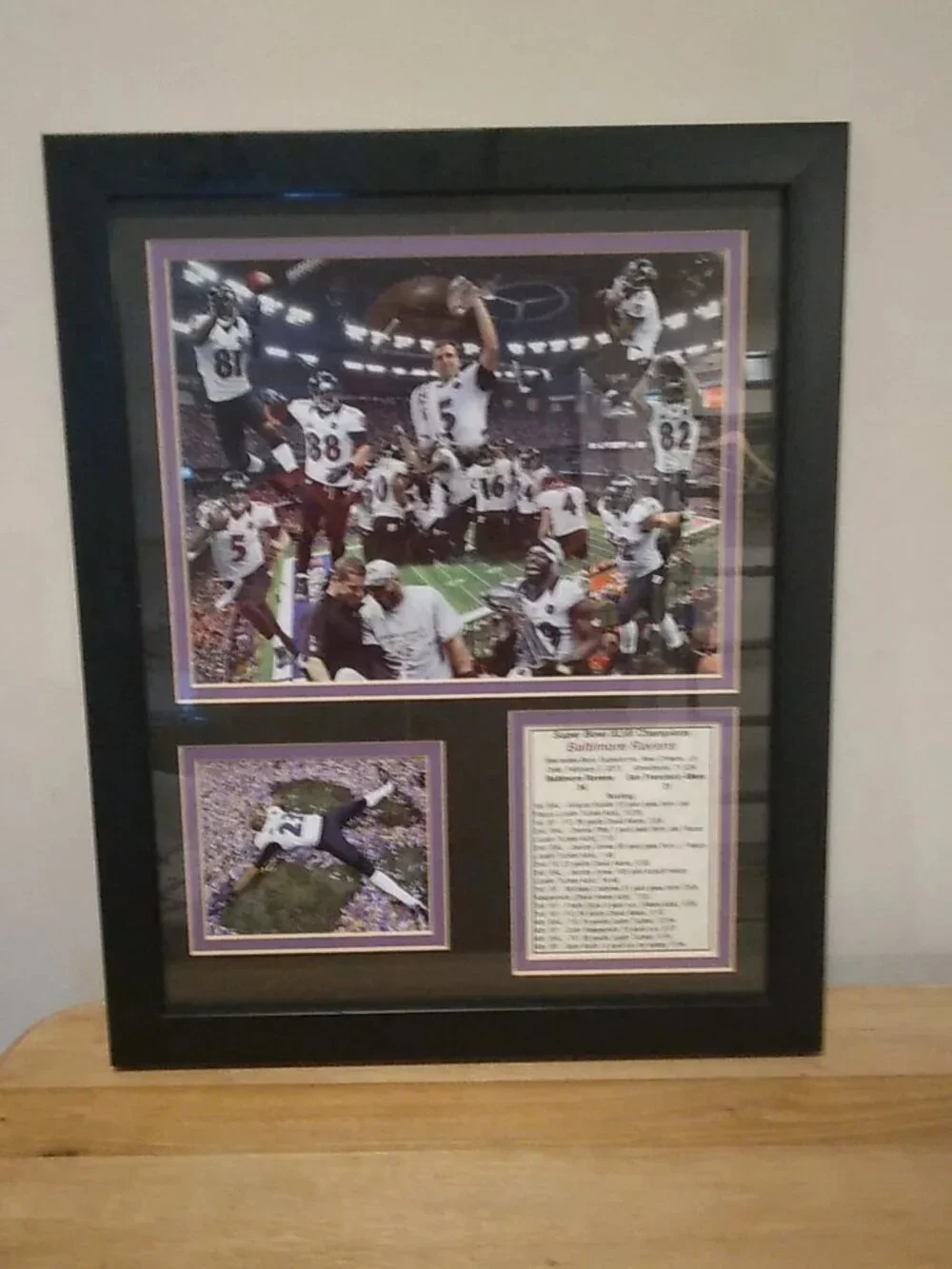 2013 Framed Baltimore Ravens Super Bowl XLVII Print